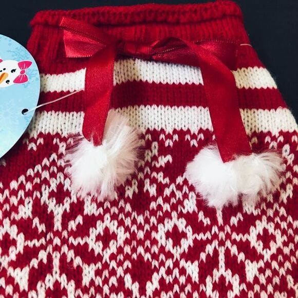 Fair Isle Nordic Christmas Knit Dog Pet Sweater Dress XS - Picture 2 of 4